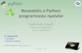 Bevezetés a Python programozási nyelvbe · Ezt szeretnénk importálni. Hogyan találja ezt meg az interpreter? Honnan fogja importálni? 1) Az interpreter megnézi, hogy van-e
