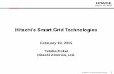 Hitachi’s Smart Grid TechnologiesHitachi Group’s Material Products Battery Cell Production Line Applications Hitachi has developed “1MW Lithium-Ion all-in-one Package Energy