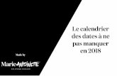 Le calendrier des dates à ne pas manquer en 2018 · 02/03 Cérémonie des César 04/03 Fête des Grands-Mères 04/03 Cérémonie des Oscars 04/03 au 06/03 Festival Omnivore Paris