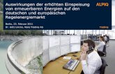 Auswirkungen der erhöhten Einspeisung von erneuerbaren ...smartre.typo3-pronto.de/fileadmin/archiv/vortraege/SR11_Lincke_BD… · von erneuerbaren Energien auf den deutschen und