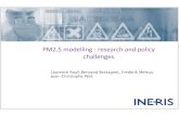PM2.5 modelling : research and policy challenges · 2009-05-13 · PM2.5 modelling issue: evidence of secondary aerosols episodes (ammonium nitrate) 15th March 2007 29th March 2007