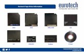 Eurotech Tape Drive Information€¦ · +44 (0)1932 260 470 Home 3592 3590 3480/3490 LTO DLT DDS/DAT Exabyte 9 Track The tape drive automatically reformats media when the tape is