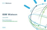ibm watson swisstext€¦ · Solution Watson$ Explorer Watson$ Content$ Analytics Watson$ Knowledge$ Studio Watson$ Engagement$ Advisor Watson$ Discovery$ Advisor Watson$ Developer$