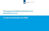 Transparantiebenchmark 2017 De Kristal 2017 · Randstad Holding N.V. Wageningen University & Research ASML NIBC Bank N.V. GasTerra B.V. Brab. Ontw. Maatschappij N.V. Koninklijke FrieslandCampina
