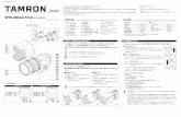 Tamron A025 Instruction Manual Japanese 1610tamron.cdngc.net/inst/pdf/a025inst_1610_jp.pdf焦点距離 70-200mm 明るさ F/2.8 画角（対角） 34゜ 21'ー12゜ レンズ構成