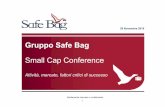 Gruppo Safe Bagmy.safe-bag.com/en/investor-relator/docs/company... · aziendale. Da maggio 2014 è investor relator e responsabile dell’M&A di Safe Bag. David Debach (Business Development