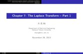 Chapter 7: The Laplace Transform – Part 1homepage.ntu.edu.tw/.../DE_Lecture_10_handout_v3.pdf · The Laplace transform of a linear differential equation with constant coefÞcients