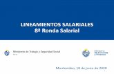 LINEAMIENTOS SALARIALES 8ª Ronda Salarial...2018/06/20  · Séptima Ronda: Correctivo final (por inflación) • A fines de junio próximo, corresponde otorgar aumentos salariales