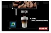 folleto A1000 1 30/01/2018€¦ · de la cafetera, sin necesidad de herramientas. La A1000 se fabrica en Suiza. Esto garantiza la más alta calidad, fiabilidad, eficiencia, durabilidad