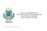NOTA DI AGGIORNAMENTO AL DOCUMENTO UNICO ... - Comune … · Fino al 30 giugno 2018 i soci di maggioranza erano Comune di Monza (%), Comune di Como (24,8%) e A2A (23,9%). Nel corso