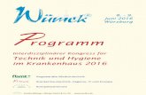 8. - 9. Juni 2016 Würzburg P · 11 A - Medizintechnik, 8.6.2016 13 B - Hygiene, IT und KHT, 8.6.2016 14 Abendprogramm 15 Wirkungsvoll kommunizieren und überzeugen, Seminar 10.6.2016
