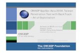 OWASP AppSec Asia 2008, Taiwan Penetration Test with … · 2020-01-17 · Exploitation Framework - Metasploit Metasploit provides useful information to people who perform penetration