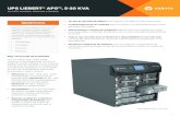 UPS LIEBERT® APS™, 5-20 KVAepsiloningenieria.com.mx/pdf/Liebert_APS_a.pdf · UPS LIEBERT® APS™, 5-20 KVA Un UPS modular, eficiente y flexible. 1 Bajo costo total de propiedad