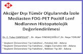 Akciğer Dışı Tümör Olgularında İzole Mediasten FDG PET ... · 1-Lee JW, Kim BS, Lee DS, Churg JK, Lee MC, Kim S, Kang WJ.1 8F-FDG FDG-PET/CT in mediastinal lymph node staging