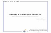 Energy Challenges in Asia · un think tankdont les objectifs sont d’enrichir le débat européen par une ... Introduction Energy challenges represent one of the most important security
