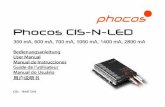 Phocos CIS-N-LED · Phocos CIS-N-LED 350 mA, 600 mA, 700 mA, 1050 mA, 1400 mA, 2800 mA Bedienungsanleitung User Manual Manual de Instrucciones Guide de l'utilisateur
