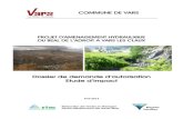 Dossier de demande d’autorisation Etude d’impact · ETUDE D’IMPACT - DOCUMENT D'INCIDENCE ... Terrains en Montagne suite à la crue de 2008 afin de proposer les principes d’aménagements