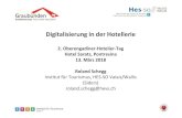 Digitalisierung in Hotellerie Pontresina 2018etourism-monitor.ch/sites/default/files/downloads/digitalisierung_in... · Institut fürTourismus Seite1 Digitalisierung in der Hotellerie