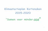Klimaatactieplan Kortenaken 2015-2020 · 1.2. Ambitie van de gemeente Kortenaken De gemeente Kortenaken wil een ambitieus maar realistisch klimaatbeleid voeren. Het ambitieniveau