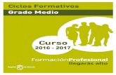 FORMACIÓN PROFESIONAL 2016 / 2017 Ciclos Formativos de … · FORMACIÓN PROFESIONAL 2016 / 2017 Ciclos Formativos de GRADO MEDIO Servicios en Restauración ( 2000 horas) Cartagena