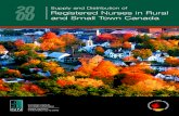 Nursing in Rural and Small Town Canada 2000 - finalJan29-2. · Table 17 Profile of RNs Employed in Nursing in Rural and Small Town Canada, 1994 and 2000.....69. Supply and Distribution