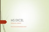MS EXCEL - chebbani.e-monsite.comchebbani.e-monsite.com/medias/files/bureautique-ms-excel.pdf · Microsoft Excel est un logiciel tableur de la suite bureautique Microsoft Office développé