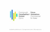 cenedlaethaurdyfodol.cymru futuregenerations.wales ...€¦ · • Developing a new fares structure to ensure price is not a barrier to using the network ... fares will be introduced