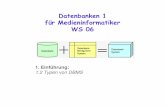 schmiedecke · © schmiedecke 06 DB2 – DBMS-Typen 2 Auswertung der Praxis Dieselbe DB auf 3 verschiedenen DBMS Bis auf kleinere Unterschiede (z.B. Literale) egal, womit man