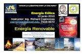 C19 Energia Eolica - PBworksuesenergiarenovable.pbworks.com/f/C19+Energia+Eolica.pdf · Día Fecha Clase Proyecto Lunes 7-Junio Energía Solar: Fotovoltaica y Térmica LUGAR IiíElé