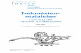 Indonésien- malaisien...différents : diplômes nationaux (licence et master) ou diplômes d’établissement (Diplômes de Langue, Diplômes de Langue et Civilisation, sur 3 niveaux).