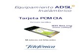 Manual de usuario PCMCIA Cardbus V2.7 · Tarjeta PCMCIA Manual de Usuario Equipamiento ADSL Inalámbrico Página 7 2.3.2.- RED INALÁMBRICA LOCAL CON MÓDEM/ROUTER ADSL INALÁMBRICO