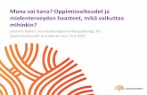Johanna Nukari, neuropsykologian erikoispsykologi, PsL ... · 4/16/2020  · • Kehityksellinen kielihäiriö (kielellinen erityisvaikeus, dysfasia) • Näönvaraisen hahmottamisen