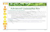 Présentation du problèmeaivm37.free.fr/BI/JT/JT247_Advanced Uninstaller.pdf · L'un des avantages sur Revo Uninstaller est sa rapidité au démarrage lors d'une dé-sinstallation.