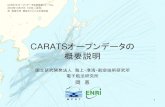 CARATSオープンデータの 概要説明CARATSオープンデータの 概要説明 国立研究開発法人海上・港湾・航空技術研究所 電子航法研究所 岡恵