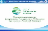 Мероприятия, проведенные ... god ekologii v rossii... · Год экологии в Российской Федерации >епартамент Росгидромета