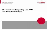 Chemisches Recycling von PUR- und PET-Reststoffen... | 2 RAMPF Ecosystems: Geschichte Über 25 Jahre kundenspezi- fische Polyole aus PUR und PET 1992 1995 2002 2003 2007 2011 Gründung
