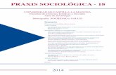 Praxis Sociológica 18 - Sumario · Praxis Sociológica nº 18 . 2014 .  e-ISSN: 2174-4734 X . ISSN: 1575-08-17 135 Por una sociología de la promoción de la salud.