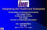 Integrating the Healthcare EnterpriseIntegrating the Healthcare Enterprise Presentation of Grouped Procedures Key Image Notes Evidence Documents NM Image Access to Radiology Information