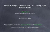 Dirac Charge Quantization, K-Theory, and Orientifolds · many theories. In an theory with nspacetime dimensions degj B `degj E “ n`2. In the Euclidean formulation of QFT we work