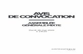 AVIS DE CONVOCATION - Air France KLM · 2 Air France – KLM — Avis de convocation Assemblée générale mixte 2020 EFFECTUEZ VOS DÉMARCHES PAR INTERNET AVEC LA E-CONVOCATION ET