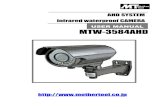 MTW-3584AHD€¦ · - 0 - AHD SYSTEM Infrared waterproof CAMERA 사용 설명서 용 서  MTW-3584AHD USER MANUAL