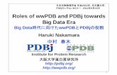Roles of wwPDB and PDBj towards Big Data Era · “The Fourth Paradigm: Data-intensive Scientific Discovery” James P. Collins, SCIENCE 327, 19 MARCH 2010, page 1455 Researchers