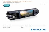 CVR300 Question? Philips · • When using for the first time, please set the date/time. For the first time use After the driving recorder is turned on, set the language and format