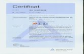 ISPE Institutul de Studii si Proiectari Energetice€¦ · ISO 14001 :2004. Data scadentä pentru auditurile urmätoare este 26 februarie Acest certificat este valabil din 2014-03-07