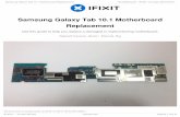 Samsung Galaxy Tab 10.1 Motherboard Replacement€¦ · Stap 1 — Rear Panel Place the bottom of the tablet towards you. Remove the two 4.1 mm screws near the charge port with a
