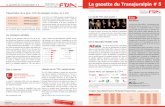 La gazette du Transjuralpin # 5 - FTJA · 2016. La liaison ferroviaire directe entre le Haut du canton et ... Horaires Neuchâtel-Travers-Pontarlier-Frasne-Paris (valables jusqu’au