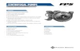 CENTRIFUGAL PUMPS - Franklin Electric · CENTRIFUGAL PUMPS CLOSE-COUPLED D-SERIES PERFORMANCE RANGE 0 100 200 350 500 700 0 50 100 200 150 250 300 HEAD (FEET) FLOWRATE (USGPM) 50