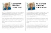Katherine Johnson 2020) (1918- 2020) - La classe …...Katherine Johnson (1918- 2020) Elle est née en 1918 en Virginie Occidentale, c’est-à-dire un État du Sud où la ségrégation
