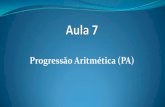 Progressão Aritmética (PA)listagemacademica.s3.amazonaws.com/atividades... · Progressão Aritmética (PA) Denomina- se Progressão Aritmética (PA) qualquer sequência numérica