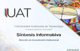 Presentación de PowerPointcecom.uat.edu.mx/si/si-17-05-2019-prensa.pdf · La presentación oficial de la UAT Como sede del evento, tuvo lugar en la reunión pre- via celebrada en
